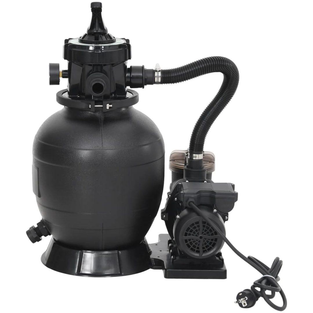 Sandfilter med förfilter svart vidaXL – bild 3