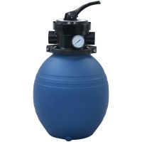 Sandfilter och 4-vägsventil blå 300 mm vidaXL