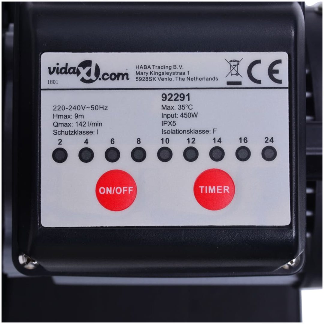 Sandfilterpump 450 W 25 L vidaXL – bild 9