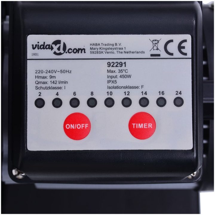 Sandfilterpump 450 W 25 L vidaXL – bild 9