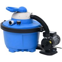 Sandfilterpump blå och svart 385x620x432 mm 200 W 25 L vidaXL