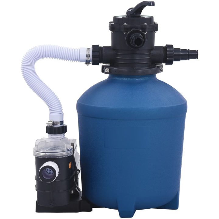 Sandfilterpump med timer 530 W 10980 L/tim vidaXL – bild 2