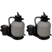 Sandfilterpumpar 2 st 600 W 17000 l/tim vidaXL