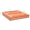 Sandlåda furu 95x90x15 cm vidaXL – miniatyr 8