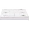 Sandlåda granträ vit 95x90x15 cm vidaXL – miniatyr 3
