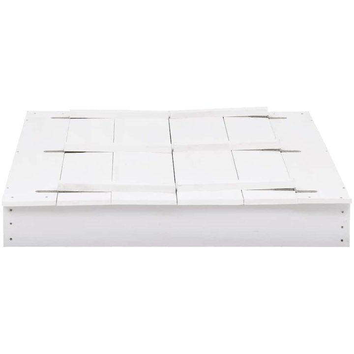 Sandlåda granträ vit 95x90x15 cm vidaXL – bild 3