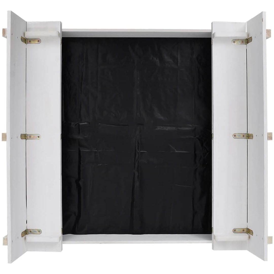 Sandlåda granträ vit 95x90x15 cm vidaXL – bild 5