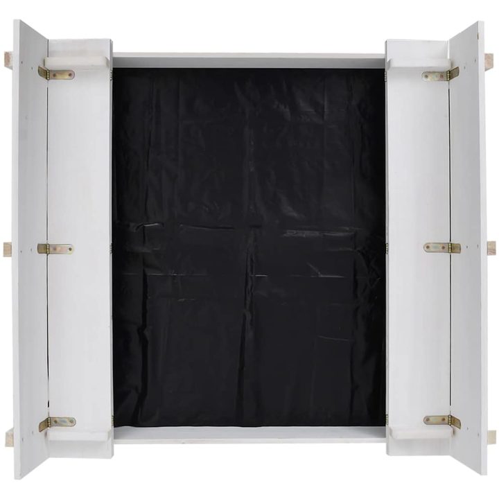 Sandlåda granträ vit 95x90x15 cm vidaXL – bild 5
