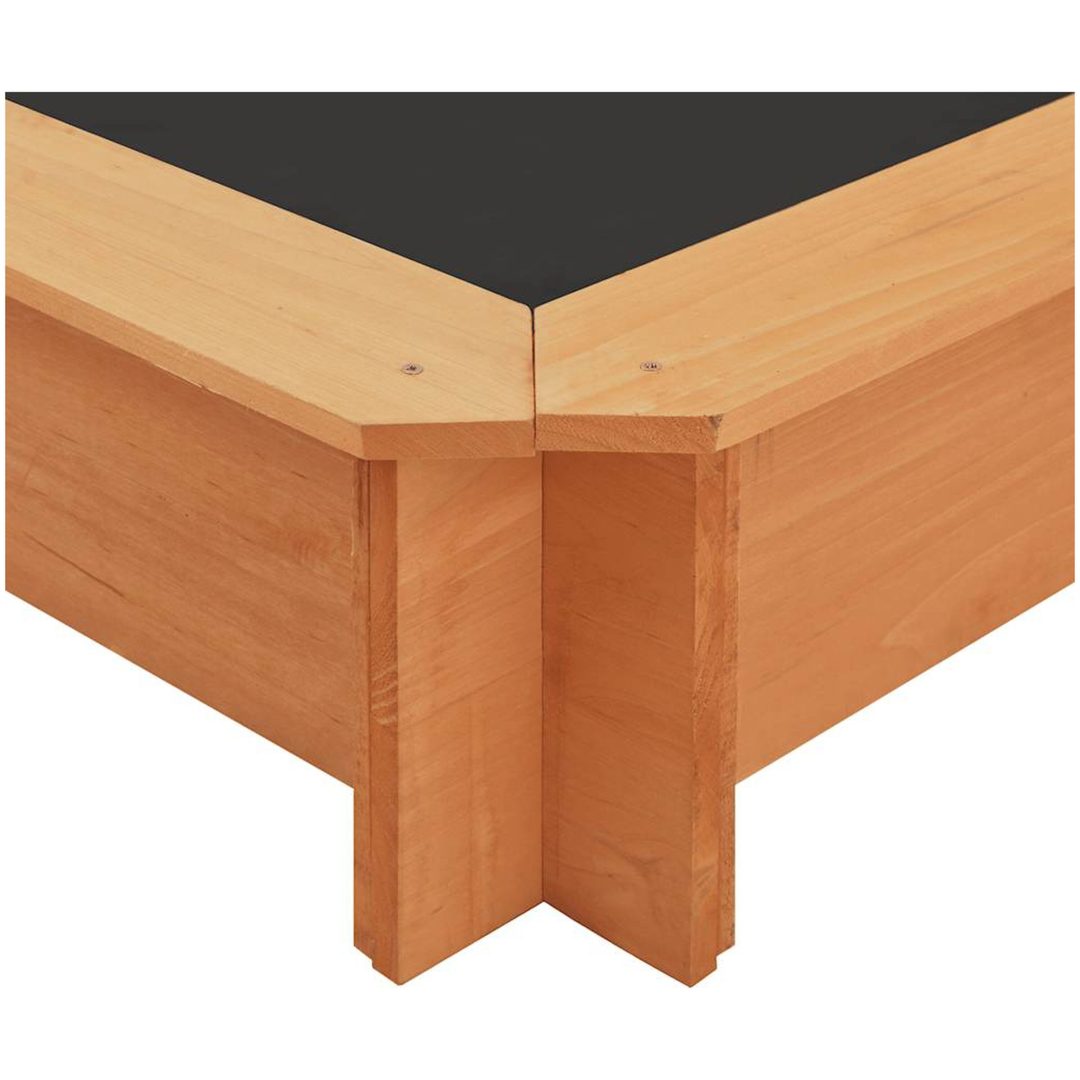 Sandlåda med justerbart tak granträ 115x115x115 cm vidaXL – bild 9