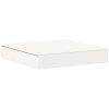 Sandlåda med Lock vit 111x111x19,5 cm massiv furu vidaXL – miniatyr 2