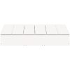 Sandlåda med Lock vit 111x111x19,5 cm massiv furu vidaXL – miniatyr 5