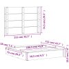 Sandlåda med Lock vit 111x111x19,5 cm massiv furu vidaXL – miniatyr 10
