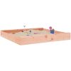 Sandlåda med säten fyrkantigt massivt douglasträ vidaXL 160 x 160 x 20 cm – miniatyr 3
