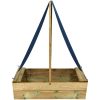 Sandlåda med tak impregnerad furu vidaXL 80 x 60 x 97.5 cm – miniatyr 2