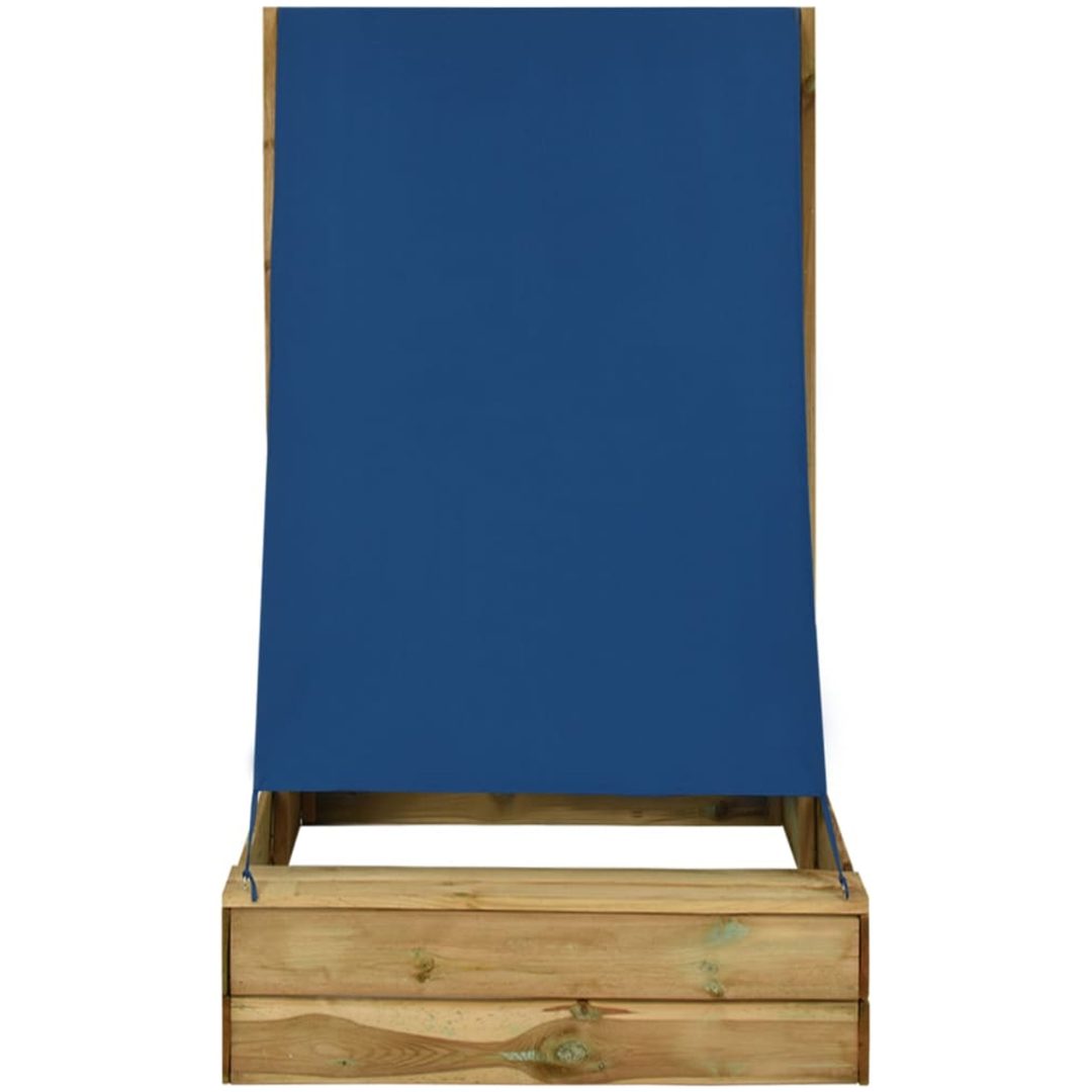 Sandlåda med tak impregnerad furu vidaXL 80 x 60 x 97.5 cm – bild 3
