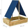 Sandlåda med tak impregnerad furu vidaXL 80 x 60 x 97.5 cm – miniatyr 6
