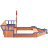 Sandlåda piratskepp furu 190x94,5x101 cm vidaXL – miniatyr 4