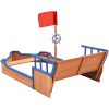 Sandlåda piratskepp furu 190x94,5x101 cm vidaXL – miniatyr 5