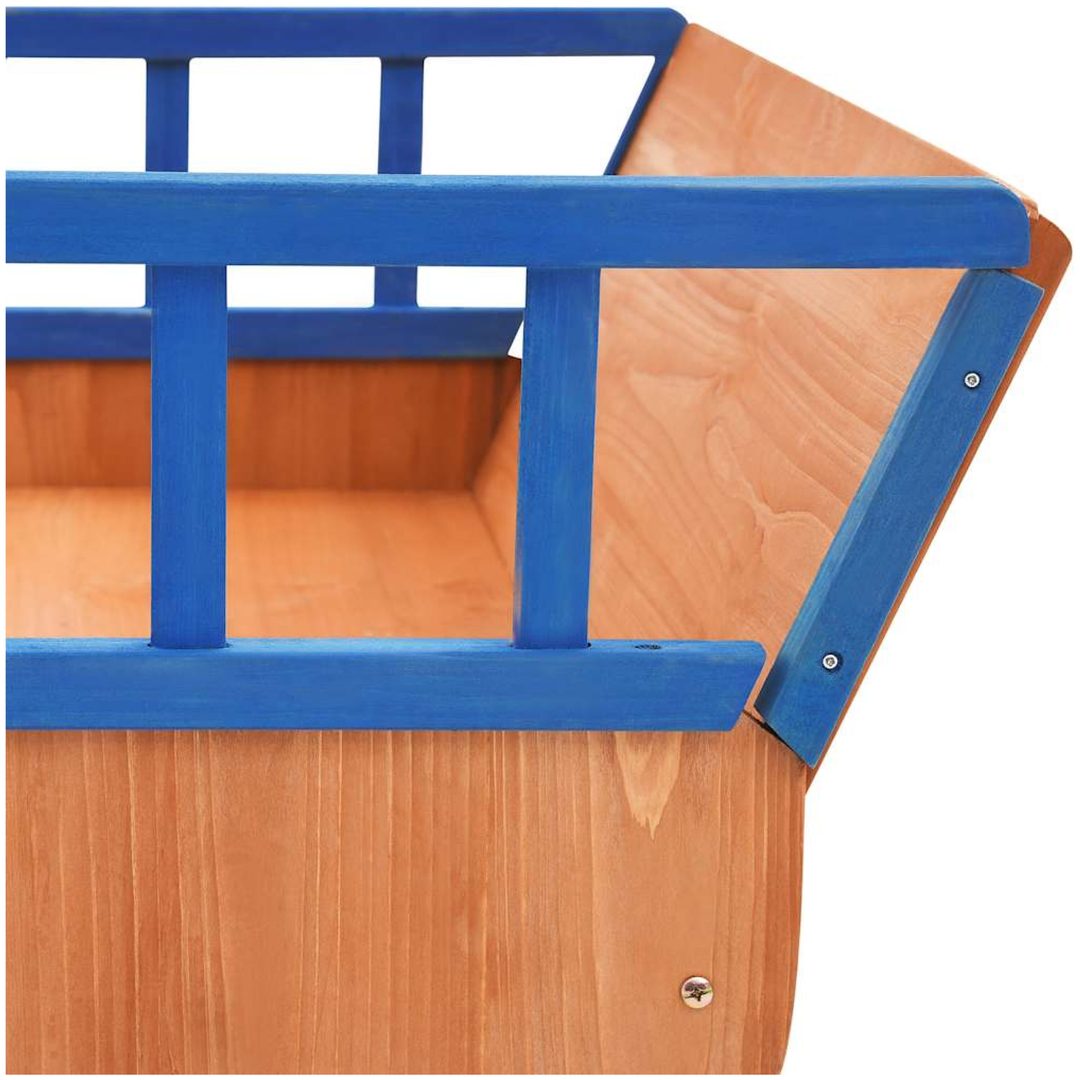 Sandlåda piratskepp furu 190x94,5x101 cm vidaXL – bild 7