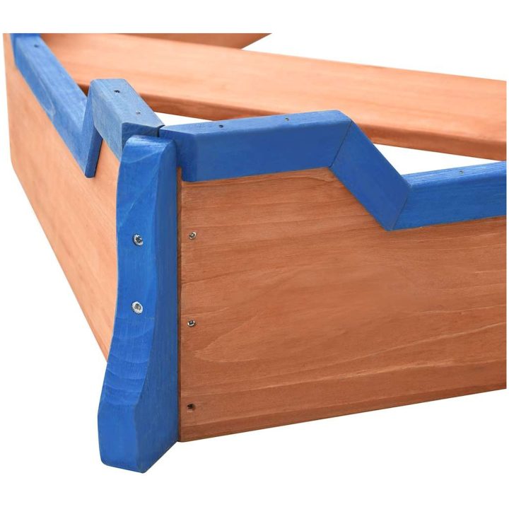 Sandlåda piratskepp furu 190x94,5x101 cm vidaXL – bild 8