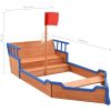 Sandlåda piratskepp furu 190x94,5x101 cm vidaXL – miniatyr 9