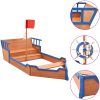 Sandlåda piratskepp furu 190x94,5x101 cm vidaXL – miniatyr 1
