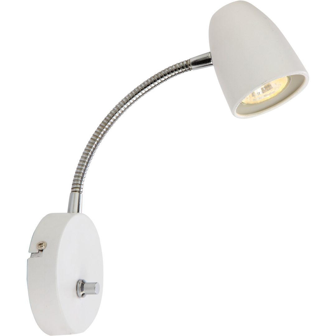 Sandnes Vägglampa, ANETA HOME Vit /Krom