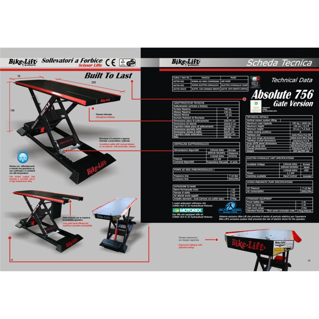 Saxbord ABSOLUTE 756 Bike-Lift 260 kg