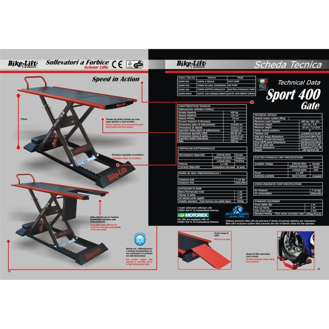Saxbord SPORT 500 GATE Bike-Lift 215 kg