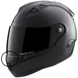Schuberth SR1 button with ventilation, black