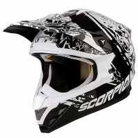 Scorpion Crosshjälm VX-15 AIR Wrap Svart/Vit