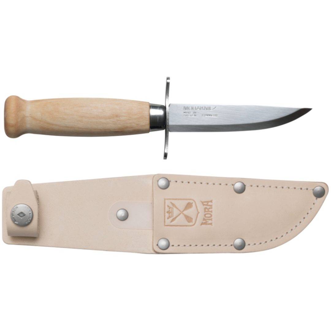 Scoutkniv Nr39 Spetsig Naturell MORA 86 mm