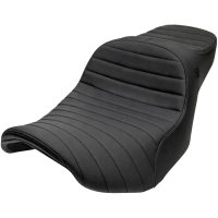 SEAT CHARIOT BLK CLSC STITCH VINYL BLK LOGO