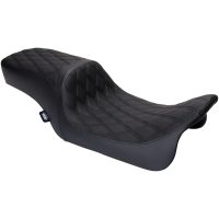 Seat Predator 2-Up Vinyl Dbl Diamond Blk Stitch FLH 2008-23