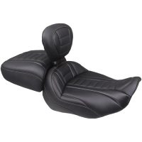 SEAT SOLO DELUXE TOUR W/DBR MANDARIN ORANGE THREAD