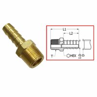 SeaX, bränslekoppling Universal 1/4 NPT x 5/16