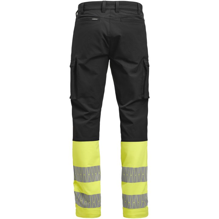 Servicebyxa 2328 Stretch Varsel Svart Gul Jobman – bild 3