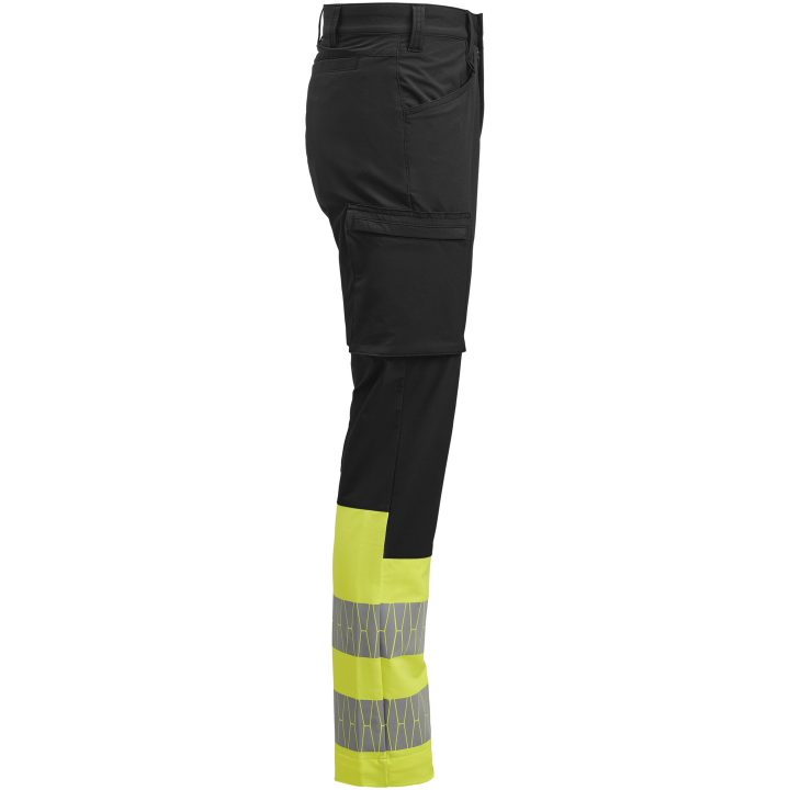 Servicebyxa 2328 Stretch Varsel Svart Gul Jobman – bild 4