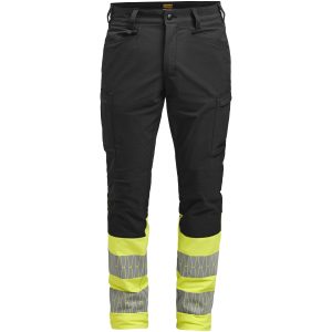 Servicebyxa 2328 Stretch Varsel Svart Gul Jobman
