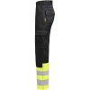 Servicebyxa 2417 Stretch Varsel Svart Gul Jobman – miniatyr 2