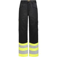 Servicebyxa 2417 Stretch Varsel Svart Gul Jobman