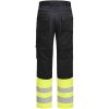 Servicebyxa Dam 2416 Varsel Stretch Svart gul Jobman – miniatyr 2