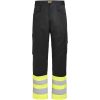 Servicebyxa Dam 2416 Varsel Stretch Svart gul Jobman – miniatyr 1