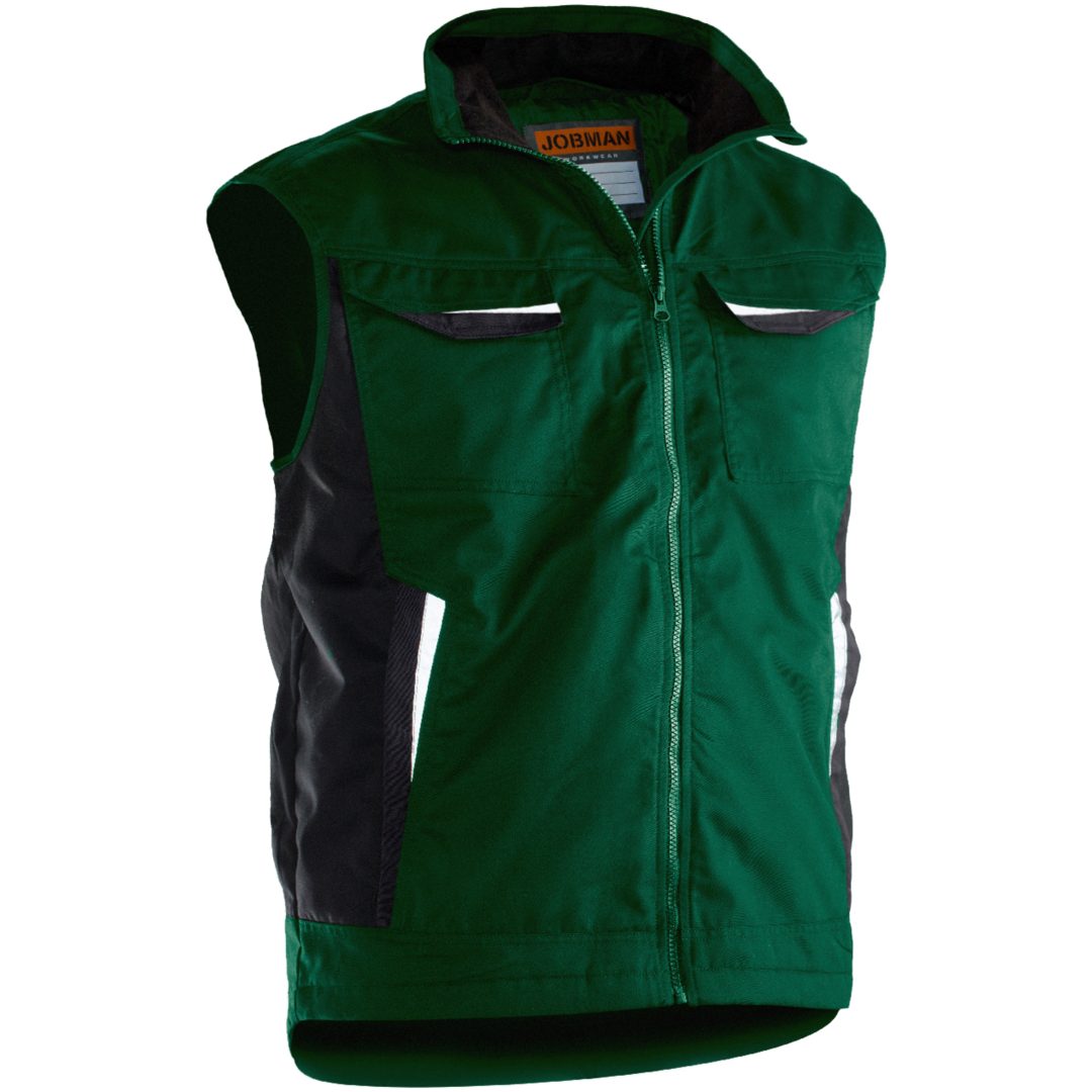 Serviceväst Fodrad 7517 Practical Skogsgrön Jobman XXXL