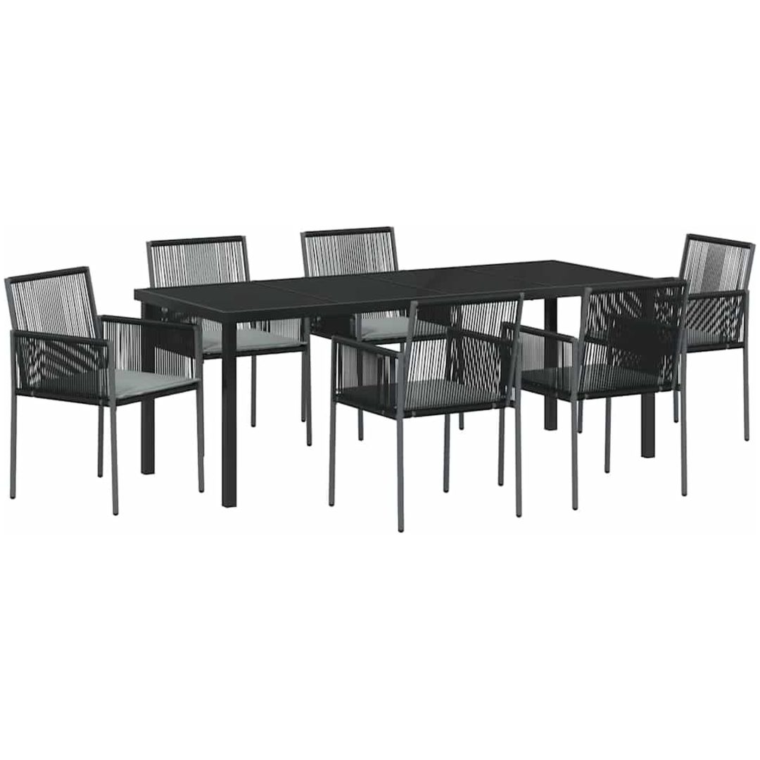 Set med 4 Svart Poly Rattan Hållbar vidaXL 54x60.5x83.5 cm – bild 2
