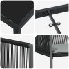 Set med 4 Svart Poly Rattan Hållbar vidaXL 54x60.5x83.5 cm – miniatyr 7