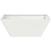 Set med plastkrukor Vit Plast Stapelbar vidaXL 40 x 40 x 15 cm – miniatyr 6