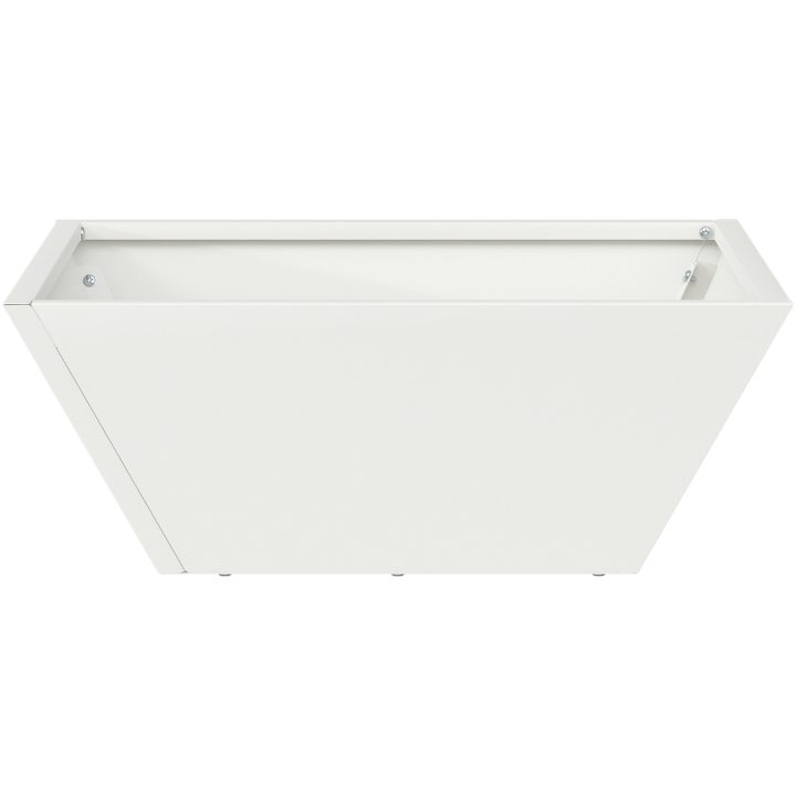 Set med plastkrukor Vit Plast Stapelbar vidaXL 40 x 40 x 15 cm – bild 7