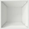 Set med plastkrukor Vit Plast Stapelbar vidaXL 40 x 40 x 15 cm – miniatyr 9