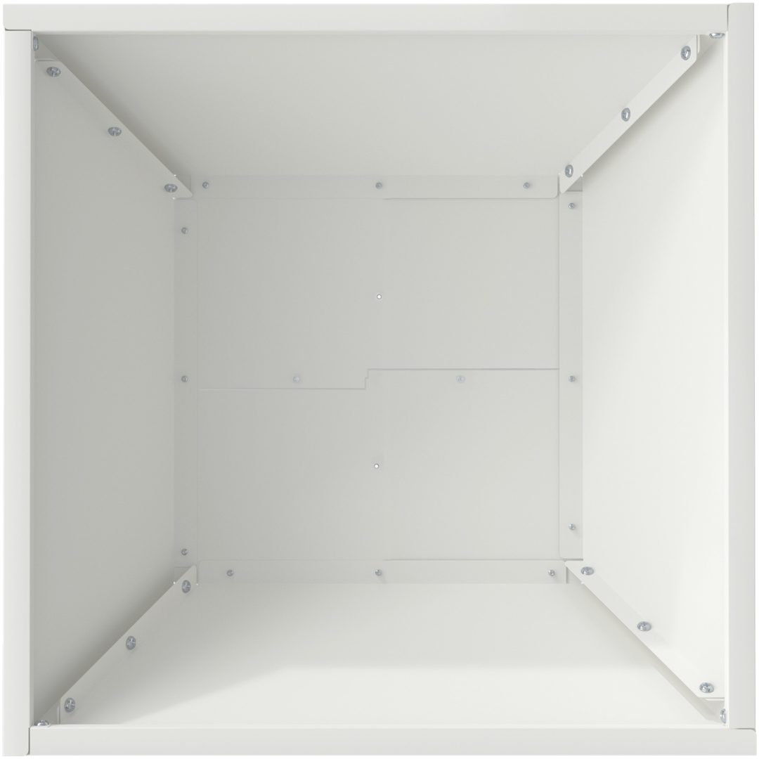 Set med plastkrukor Vit Plast Stapelbar vidaXL 40 x 40 x 15 cm – bild 9